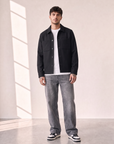 MARSEILLE HYBRID JACKET - LES DEUX – BLACK - Full Front Model