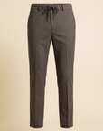 PINSTRIPE TAPERED SUIT PANTS - LES DEUX – SHOPPING BAG BROWN - Ghost Front