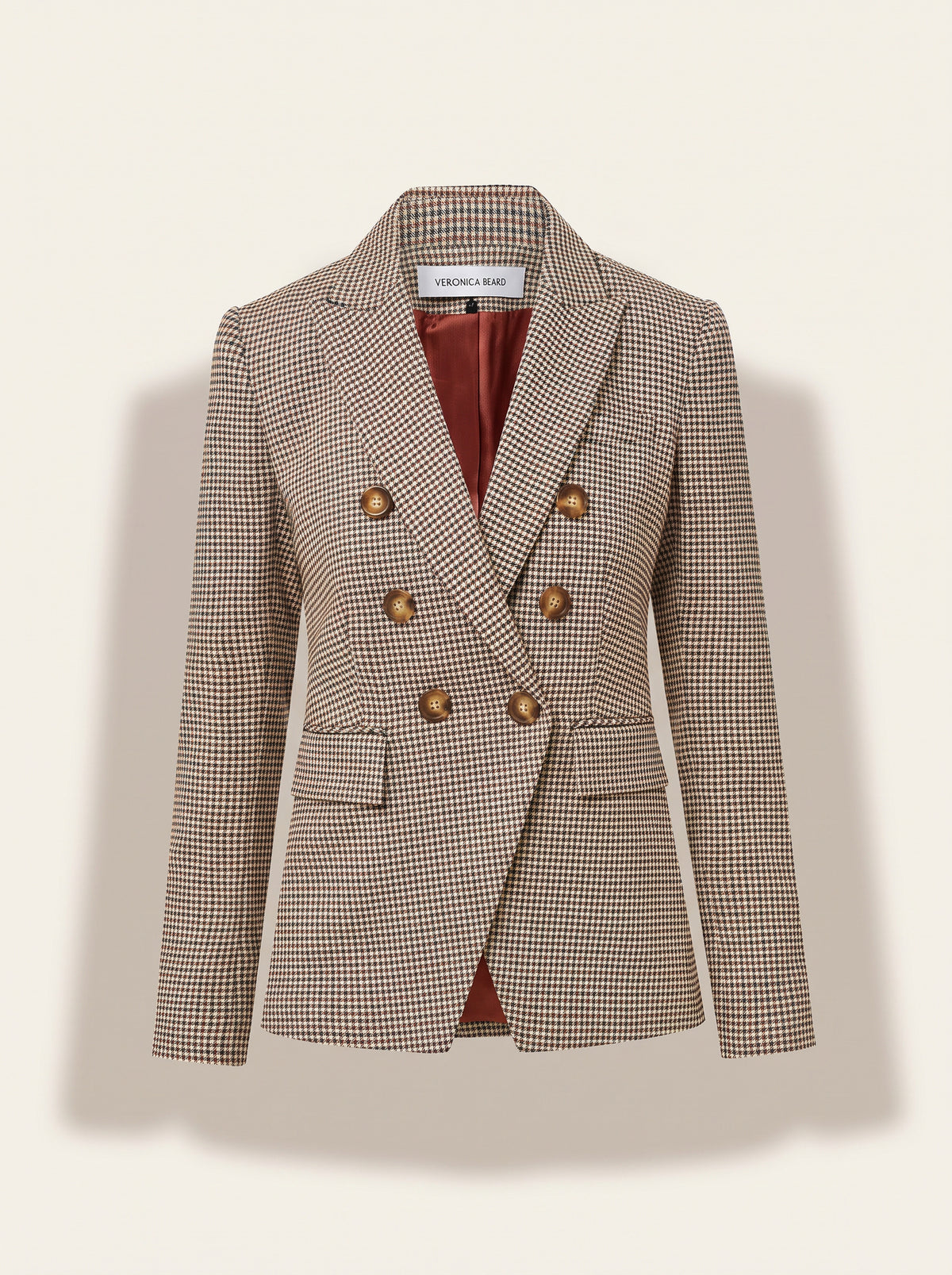 Miller Houndstooth Dickey Jacket — Rust/Navy Multi – RUST/NAVY MULTI - Ghost Front