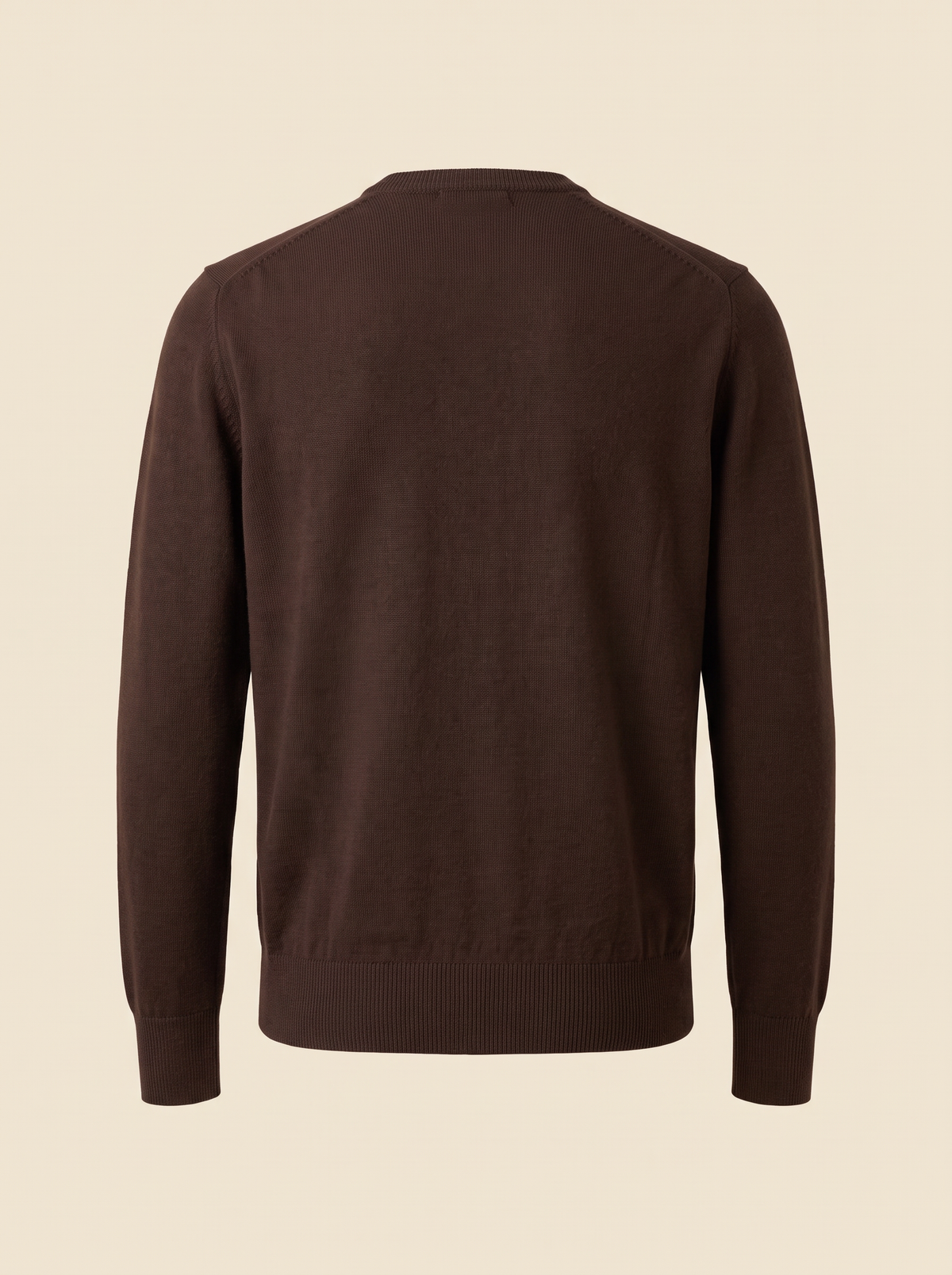 RAINWOOL CREWNECK – CHOCOLATE - Ghost Back