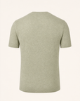 Ferrante Linen T-Shirt – Sage - Ghost Mannequin Back