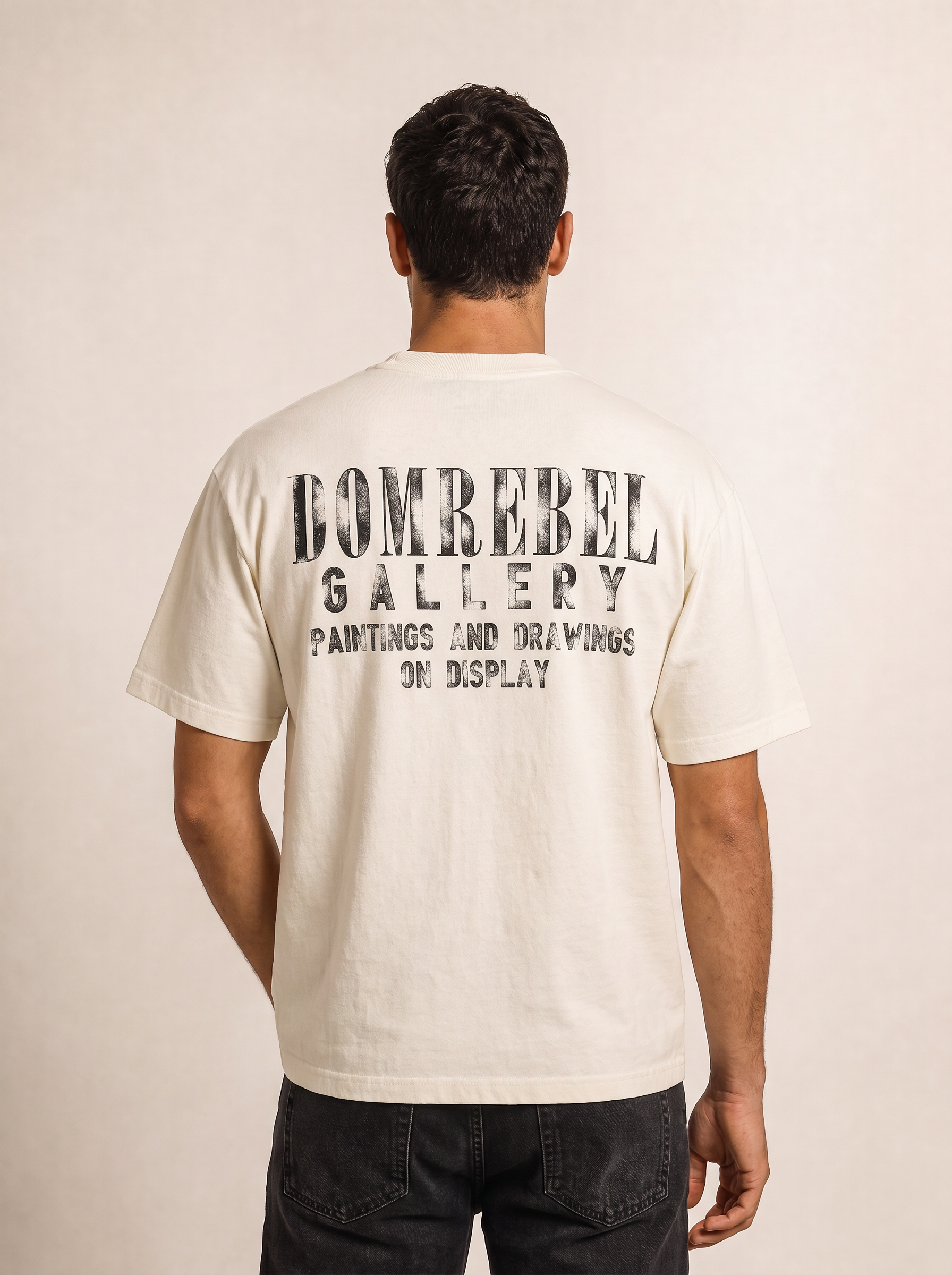 GALLERY T-SHIRT - DOM REBEL – OLD WHITE - Hero Back