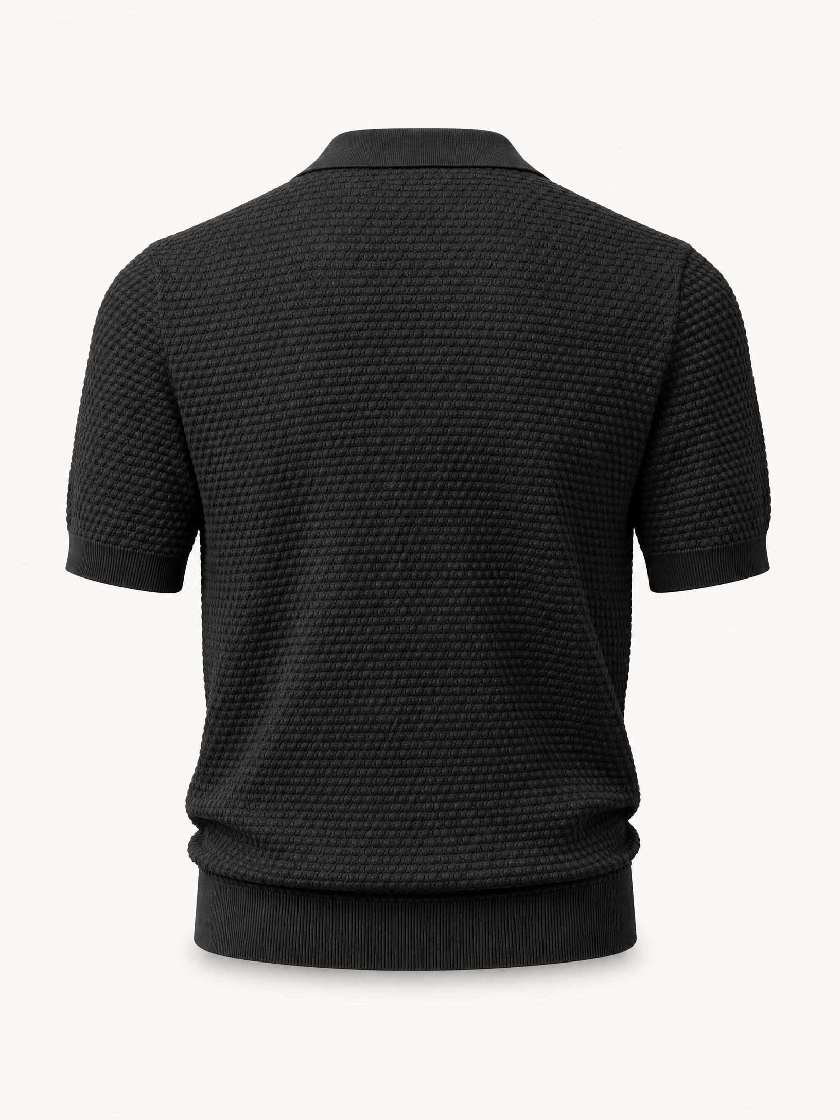 Gran Sasso Popcorn Johnny Polo – BLACK - Ghost Mannequin Back