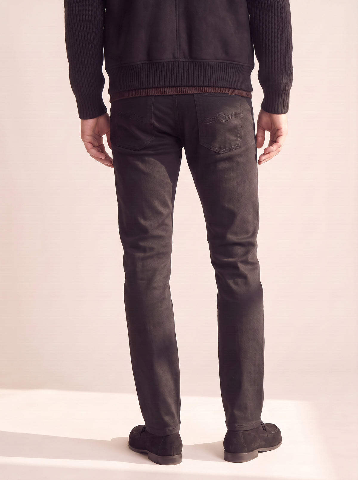LEAN DEAN DRY EVERBLACK - NUDIE JEANS – DRY EVERBLACK - Hero Back
