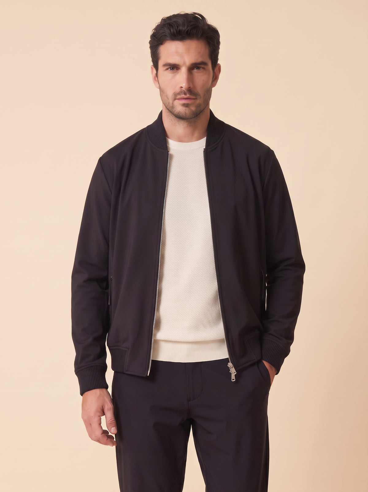 FRADI Barry Bomber Suit – BLACK - Hero Front