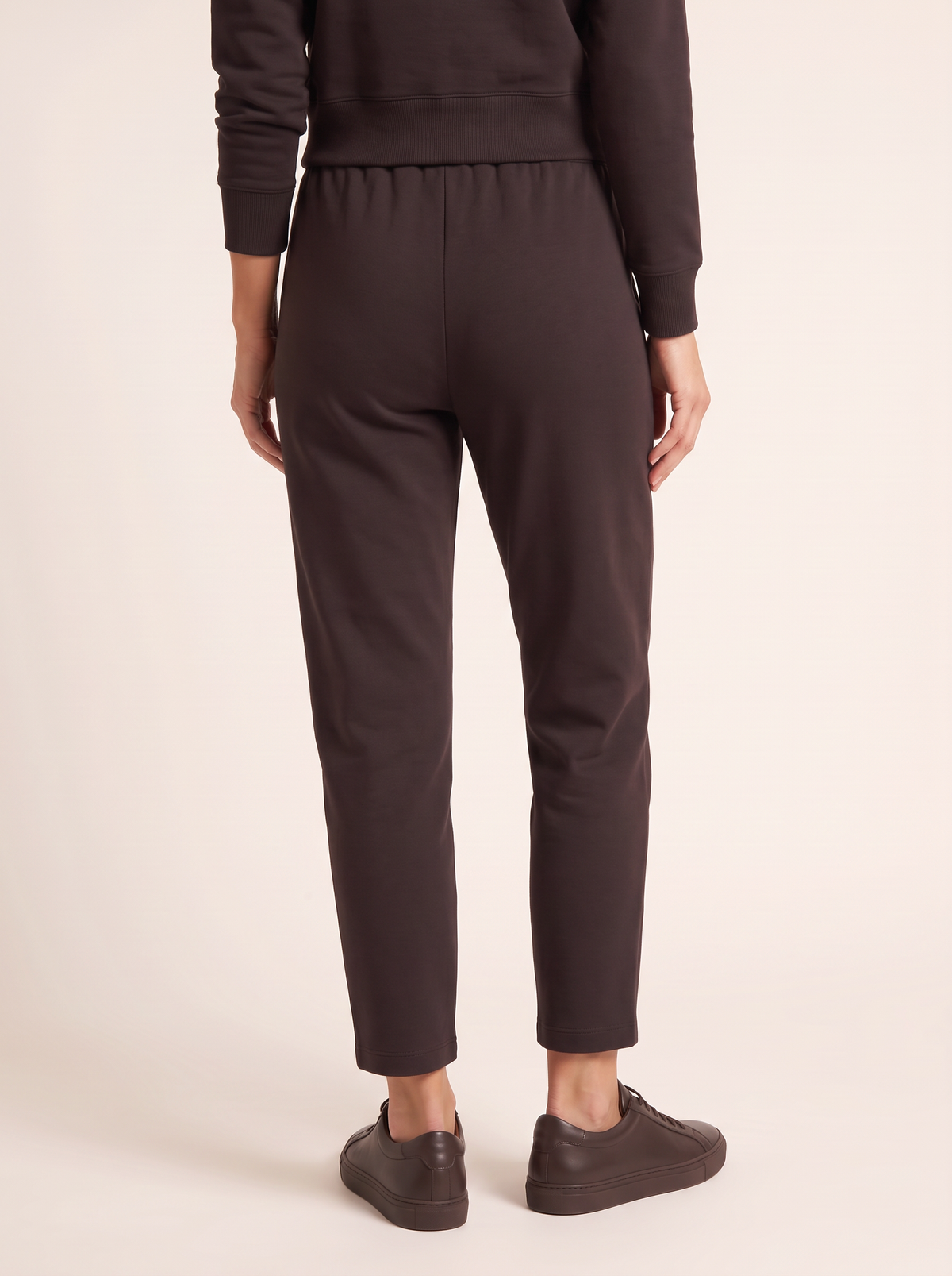 Brushed Pima Cotton Tapered Pant – MOLASSES - Hero Back