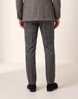 Brandon Glen-Plaid Trousers – SAND – DARK GREY - Hero Back