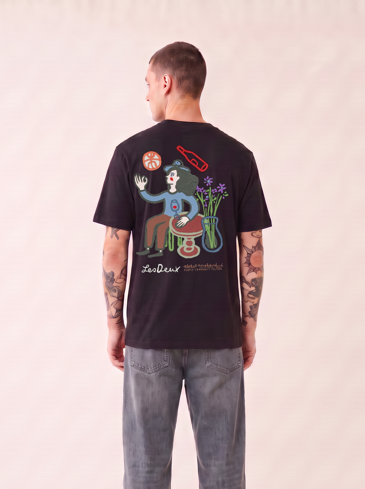 RURAL T-SHIRT - LES DEUX – BLACK - Hero Back