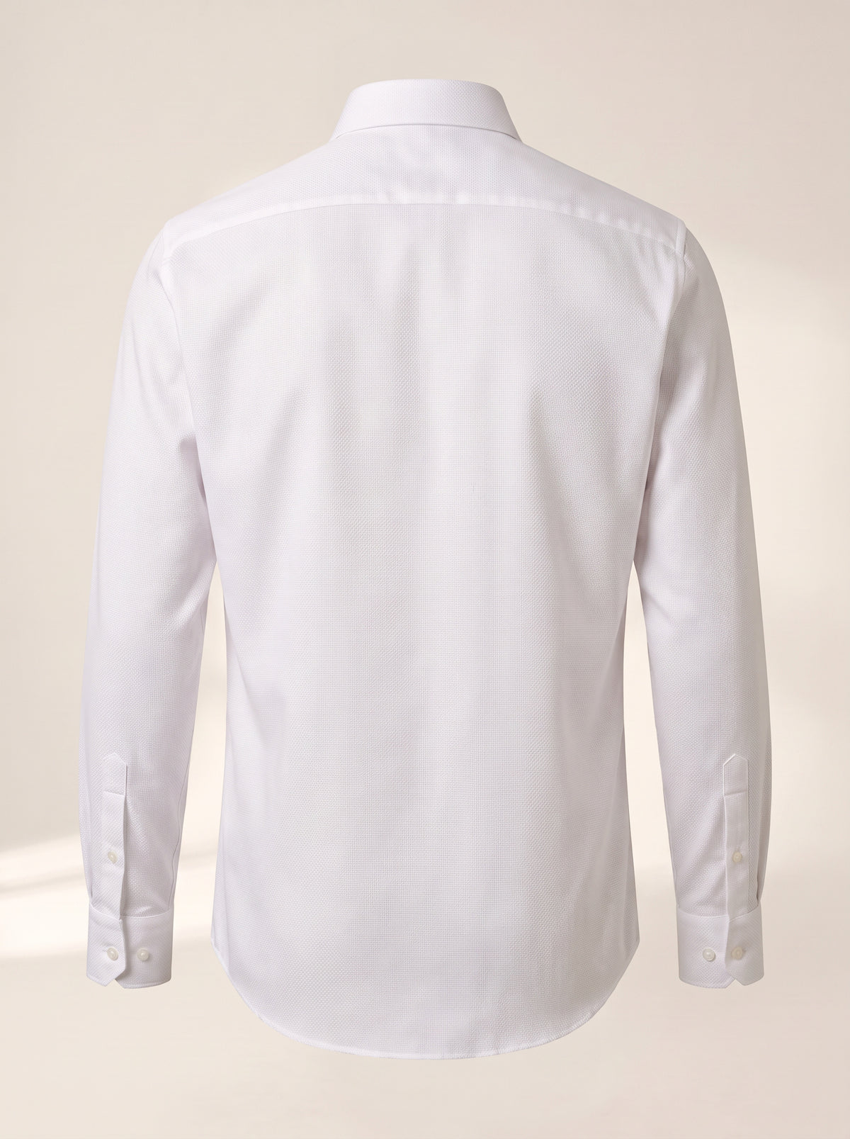 Gordon Textured Shirt – SAND – WHITE - Ghost Back