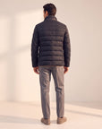 DUNO Master T Technical Wool Down Jacket – BLACK - Full-length back