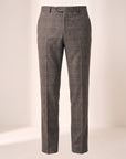 Brandon Glen-Plaid Trousers – SAND – BROWN GREY - Ghost Front