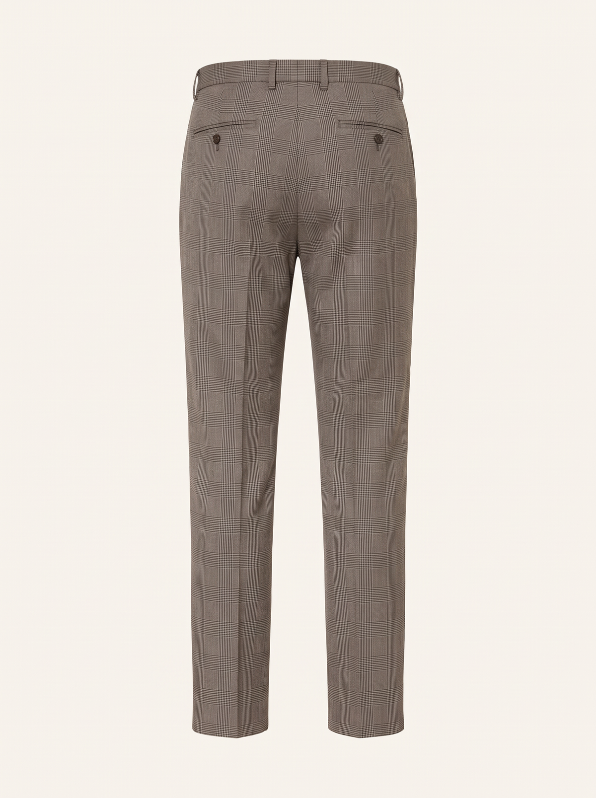 CRAIG STR PERFORMANCE STRETCH TROUSER – TAUPE GLEN PLAID - Ghost Back