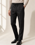 Briglia Isolas Drawstring Dress Pant – BLACK - Hero Front