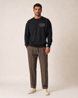 ART VETEMENTS SWEATSHIRT - DOM REBEL – BLACK - Full Front Model