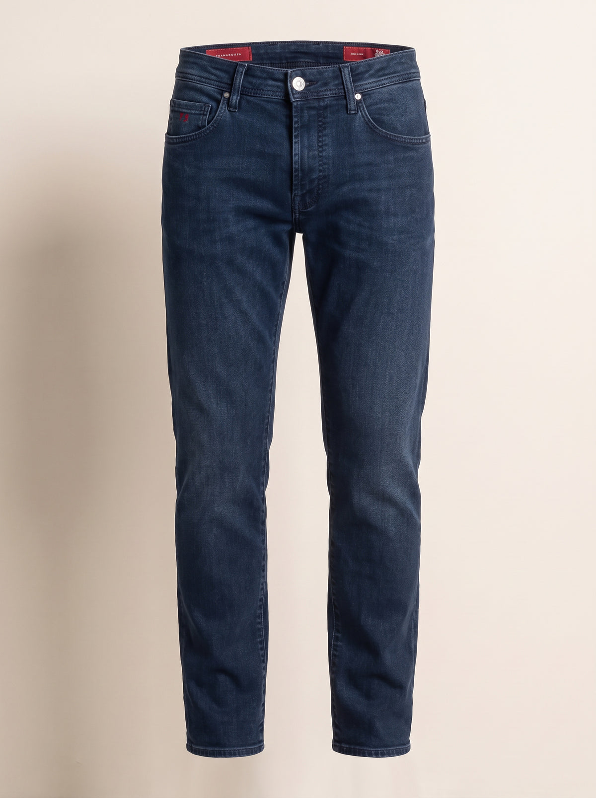 MICHELANGELO NAVY USED R-ELAX JEANS - BLUE – BLUE - Ghost Front