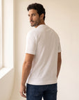 Circolo 1901 Cashmere-Touch Short-Sleeve T-Shirt – OPTIC WHITE - Mid-Body Back