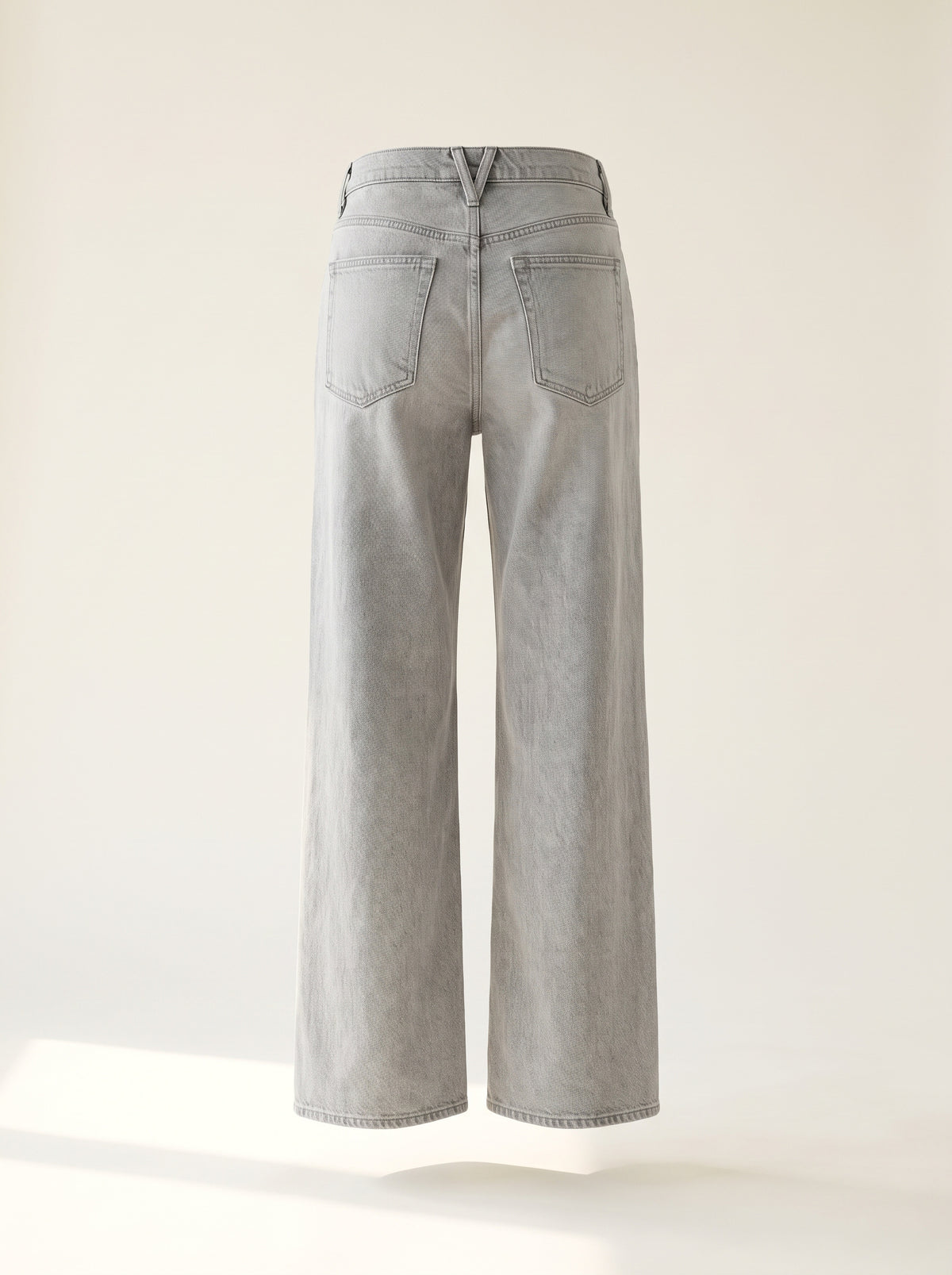 Kasey Mid-Rise Wide-Leg Jean — Backroad Grey – BACKROAD GREY - Ghost Back
