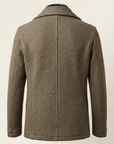 WOOL-BLEND JACKET WITH DETACHABLE BIB – OLIVE - Ghost Back