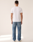 NORREGAARD TONAL T-SHIRT - LES DEUX – WHITE/WHITE - Full Back Model