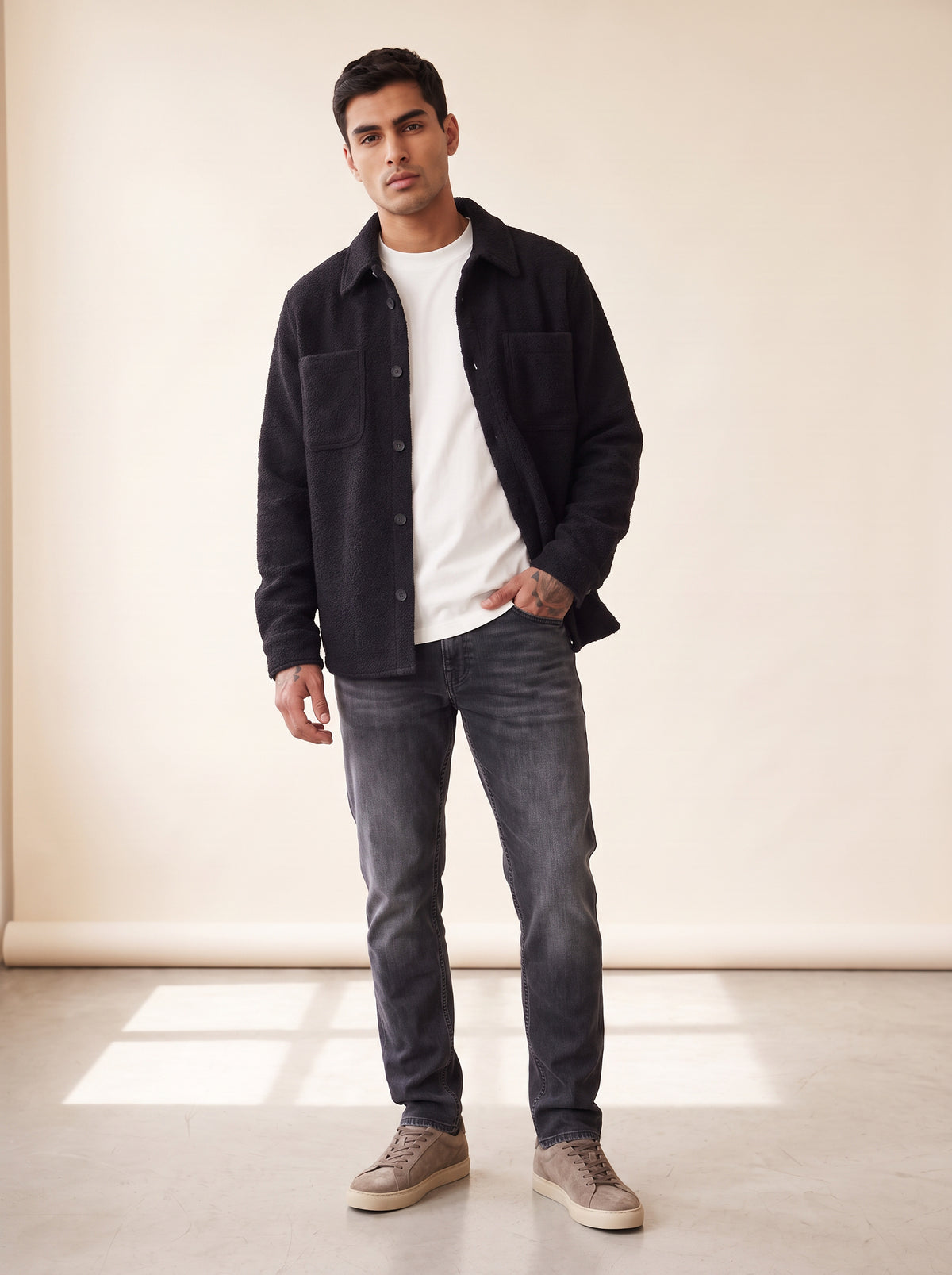 LEAN DEAN BLACK EYES - NUDIE JEANS – BLACK EYES - Full Front Model
