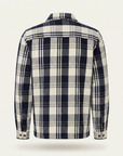 STRUCTURED CHECK OVERSHIRT - LES DEUX – DARK NAVY - Ghost Back