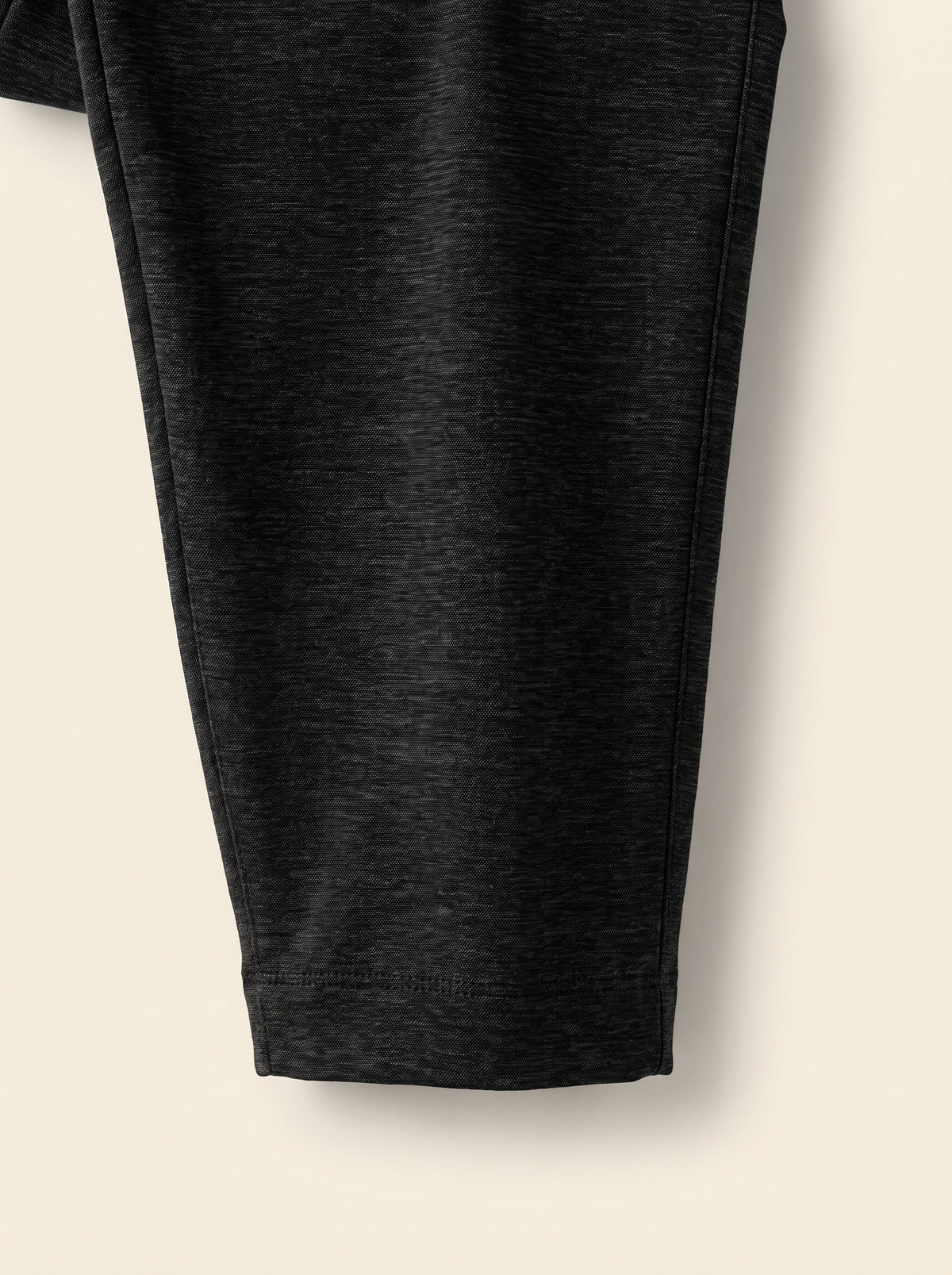 FRADI SLJ Jogger2 Trousers – BLACK - Fabric Hem Detail