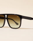 Vintage Frames Riviera Black Acetate – Espresso Gradient – BLACK / ESPRESSO GRADIENT - Three-quarter