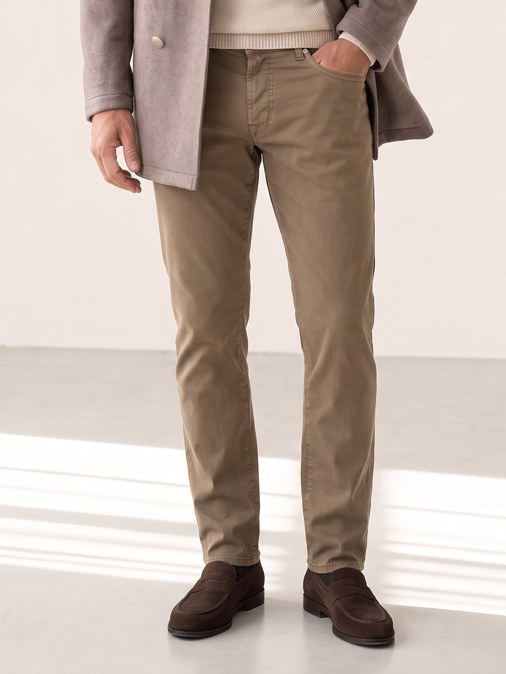 MICHELANGELO SOFT DYE 5 POCKET - TOBACCO – TOBACCO - Hero Front