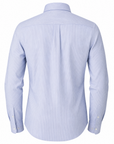 SAND Performance Pin Stripe Shirt – BLUE - Ghost Mannequin Back
