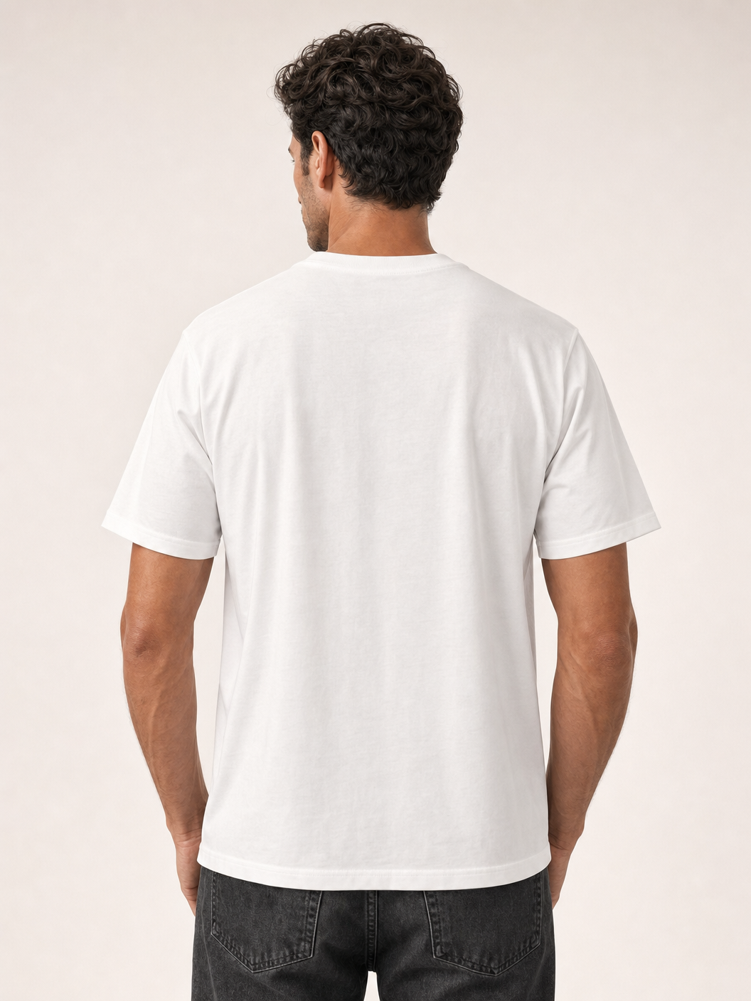 Bastille Direct Printed T-Shirt Monaco — White — Detail Back