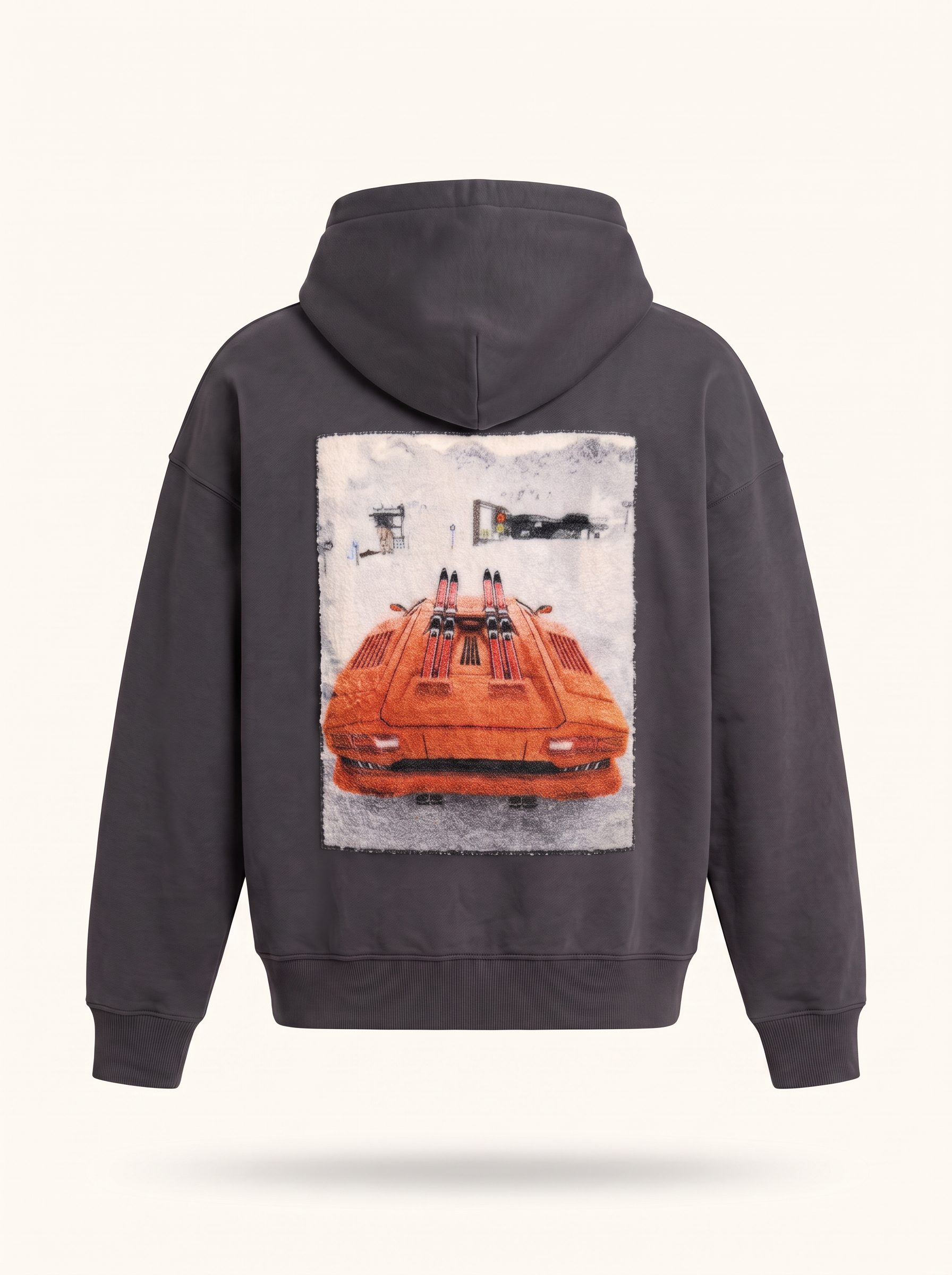 ORANGE JUICE MOUTON PRINT HOODIE - BASTILLE – ANTRAX - Ghost Back