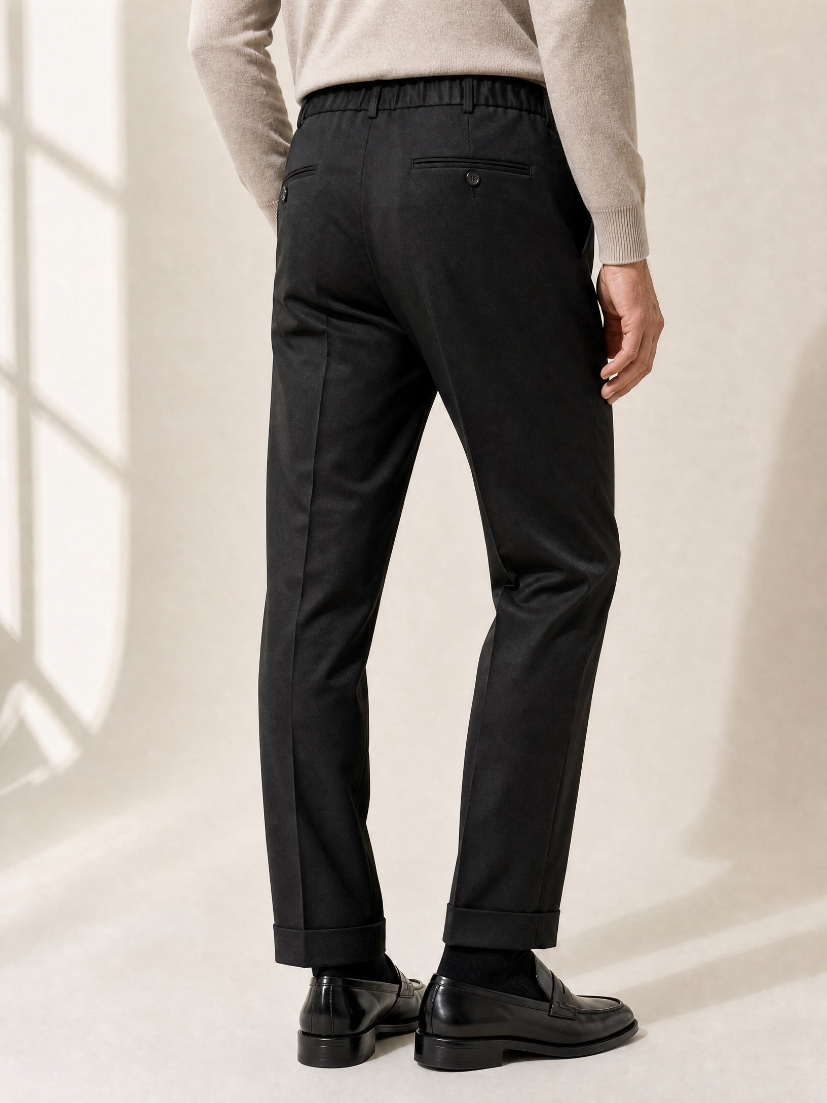 Briglia Isolas Drawstring Dress Pant – BLACK - Hero Back