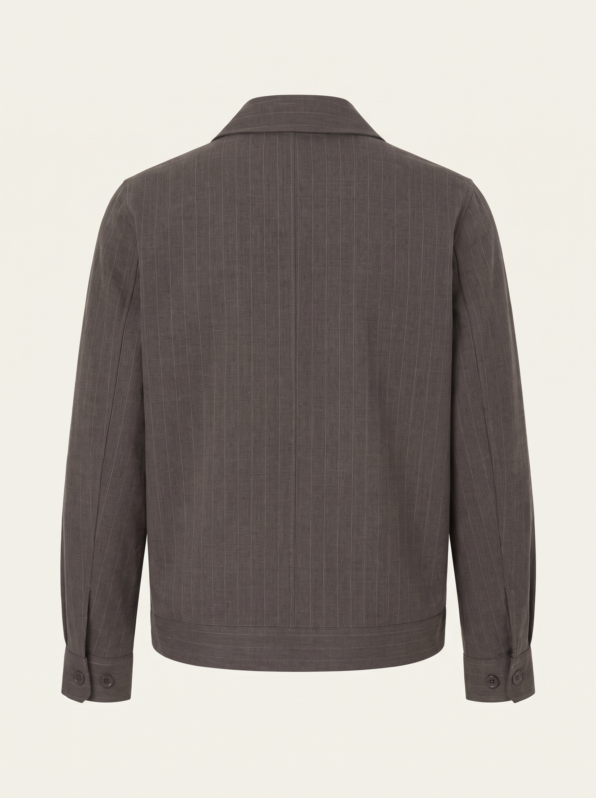 PINSTRIPE COACH JACKET - LES DEUX – SHOPPING BAG BROWN - Ghost Back