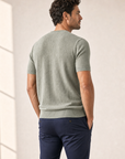 Ferrante Linen T-Shirt – Sage - Detail Back