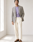 Small Check SB Blazer Gabriele Pasini – BROWN - Full Front Model