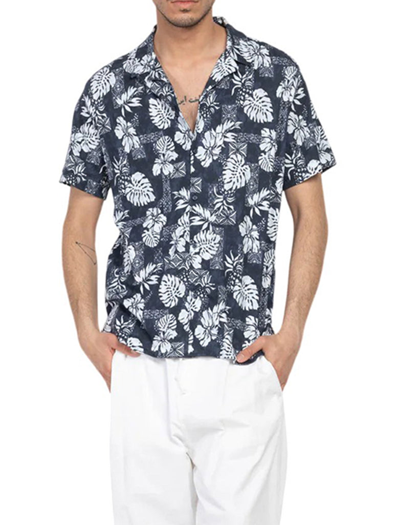 BANDANA PRINT SHORT SLEEVE SHIRT - DESOTO