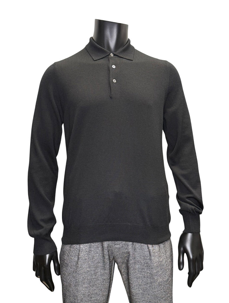 BASIC LONG SLEEVE POLO - GRAN SASSO
