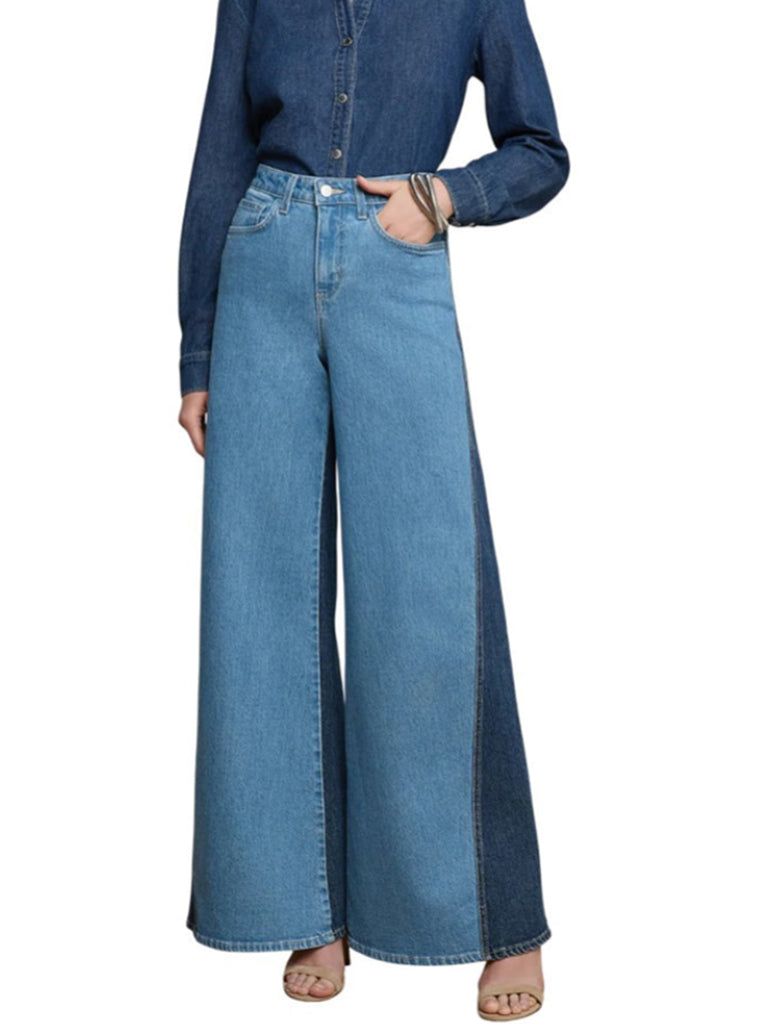 Beau Wide Leg Contrast - L'AGENCE