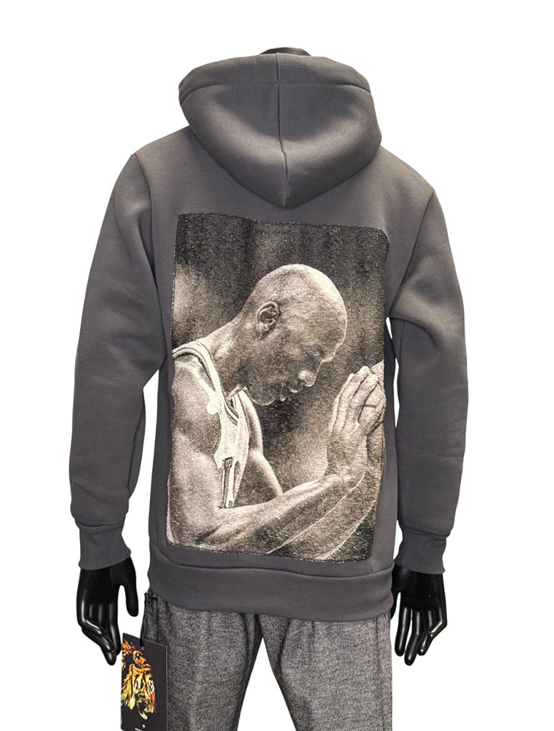 BERBER PRINTED HOODIE - BASTILLE