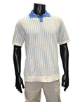 BORG STRIPE COTTON POLO - GALLIA