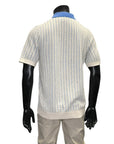 BORG STRIPE COTTON POLO - GALLIA