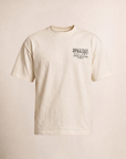 GALLERY T-SHIRT - DOM REBEL – OLD WHITE - Ghost Mannequin Front