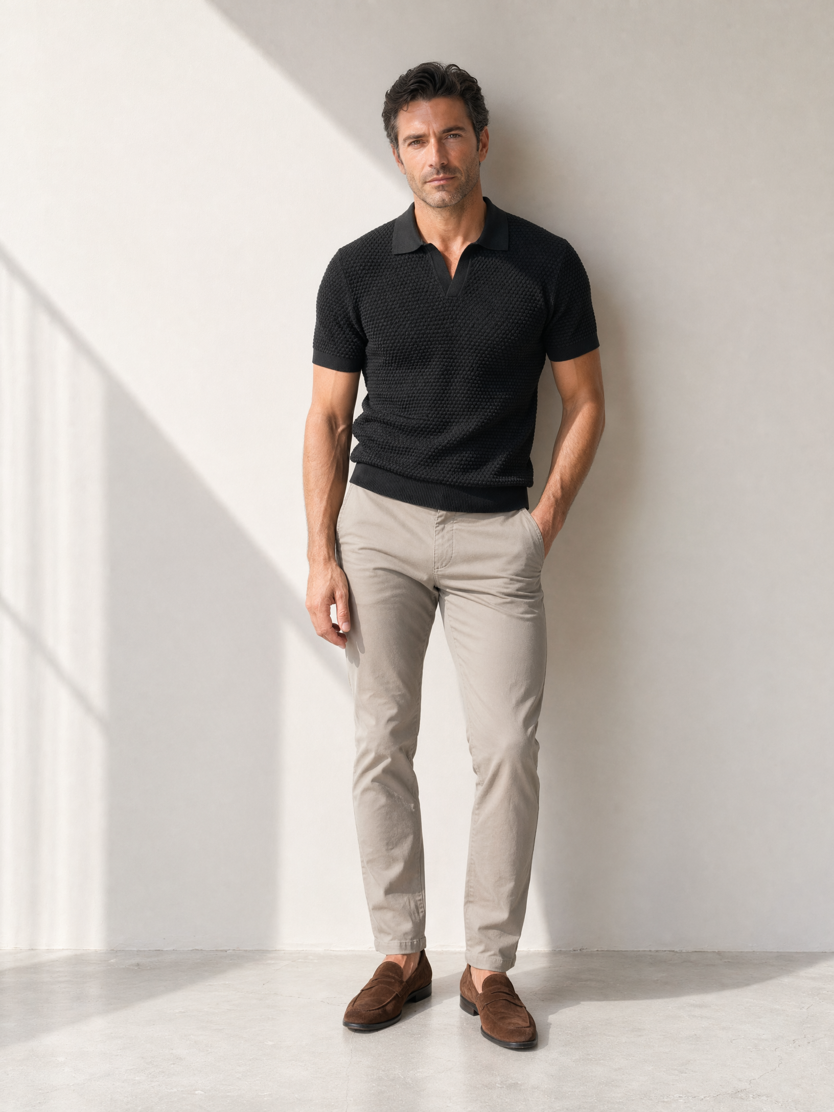 Gran Sasso Popcorn Johnny Polo – BLACK - Full Front Model