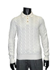 CABLE WOOL CASHMERE POLO - GRAN SASSO