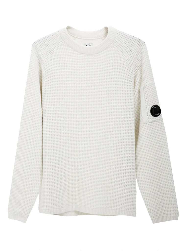 CHENILLE TEXTURED COTTON CREWNECK - CP COMPANY