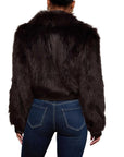 Claira Faux Fur Leather Trim Jacket - L'AGENCE