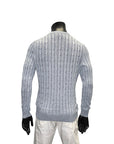 COTTON LINEN CABLE KNIT - GRAN SASSO