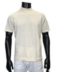 COTTON MOCK NECK T-SHIRT - GRAN SASSO