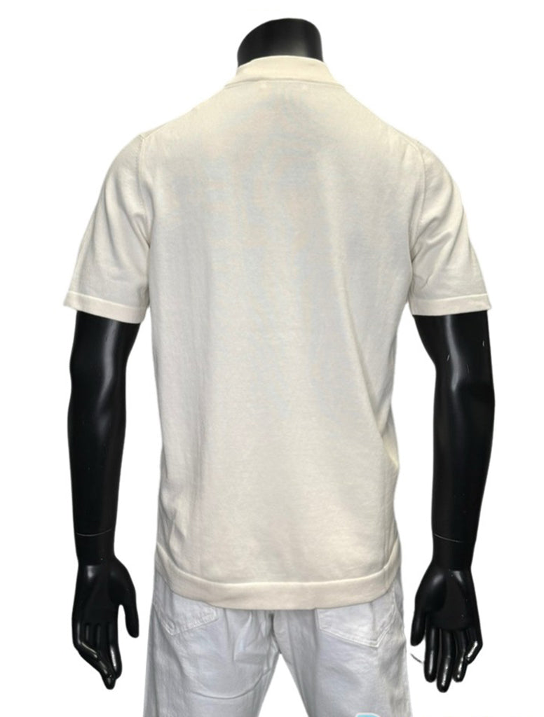 COTTON MOCK NECK T-SHIRT - GRAN SASSO