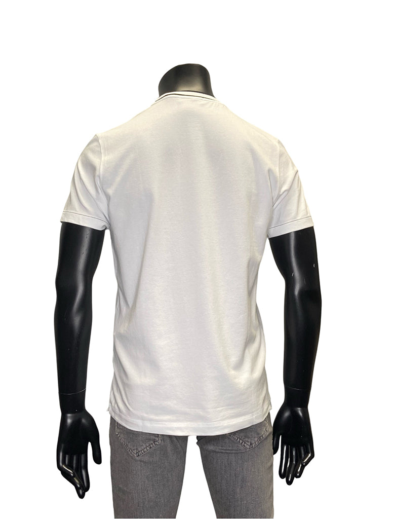 COTTON T-SHIRT WITH CONTRAST TRIM - FERRANTE